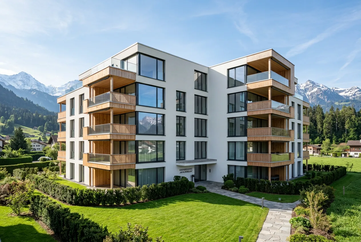 Modernes Mehrfamilienhaus